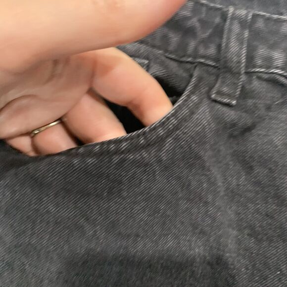 Fashion Nova Jr 9 Jeans Distressed Holes Relaxed High Rise Black Denim Women’s - Picture 4 of 7